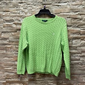 Ralph Lauren cable knit crew neck sweater